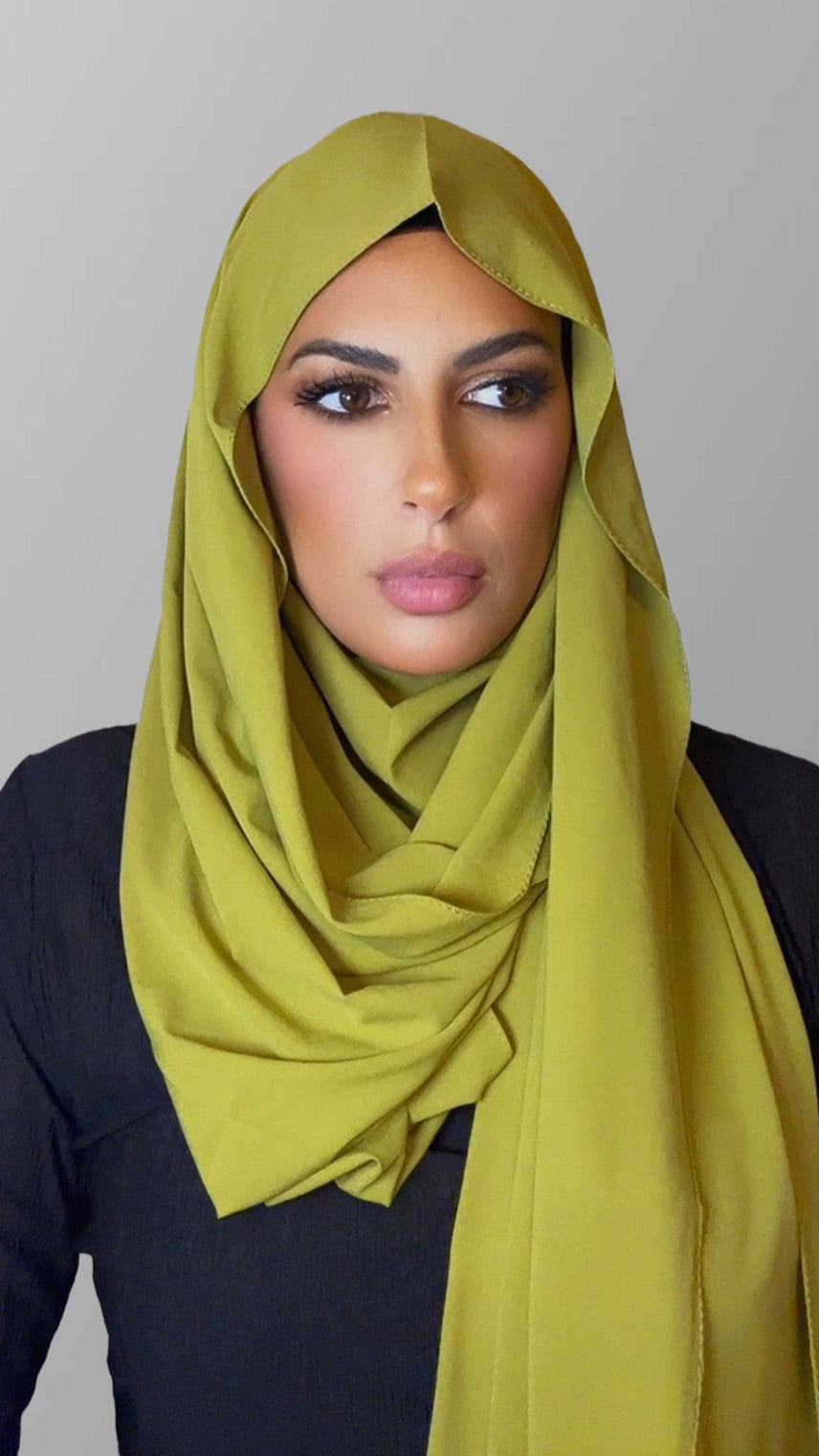 Hijab air pistache