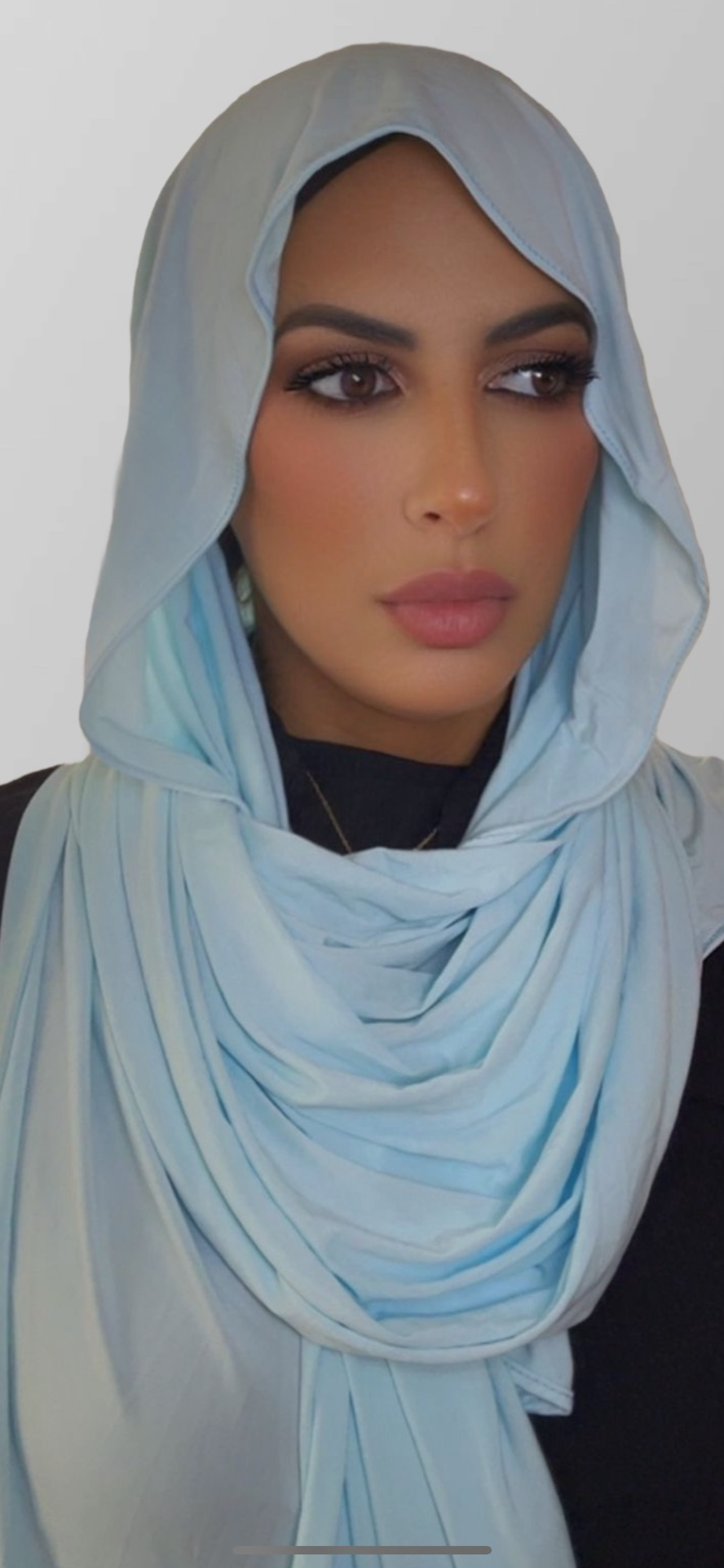Jersey liquide bleu pastel