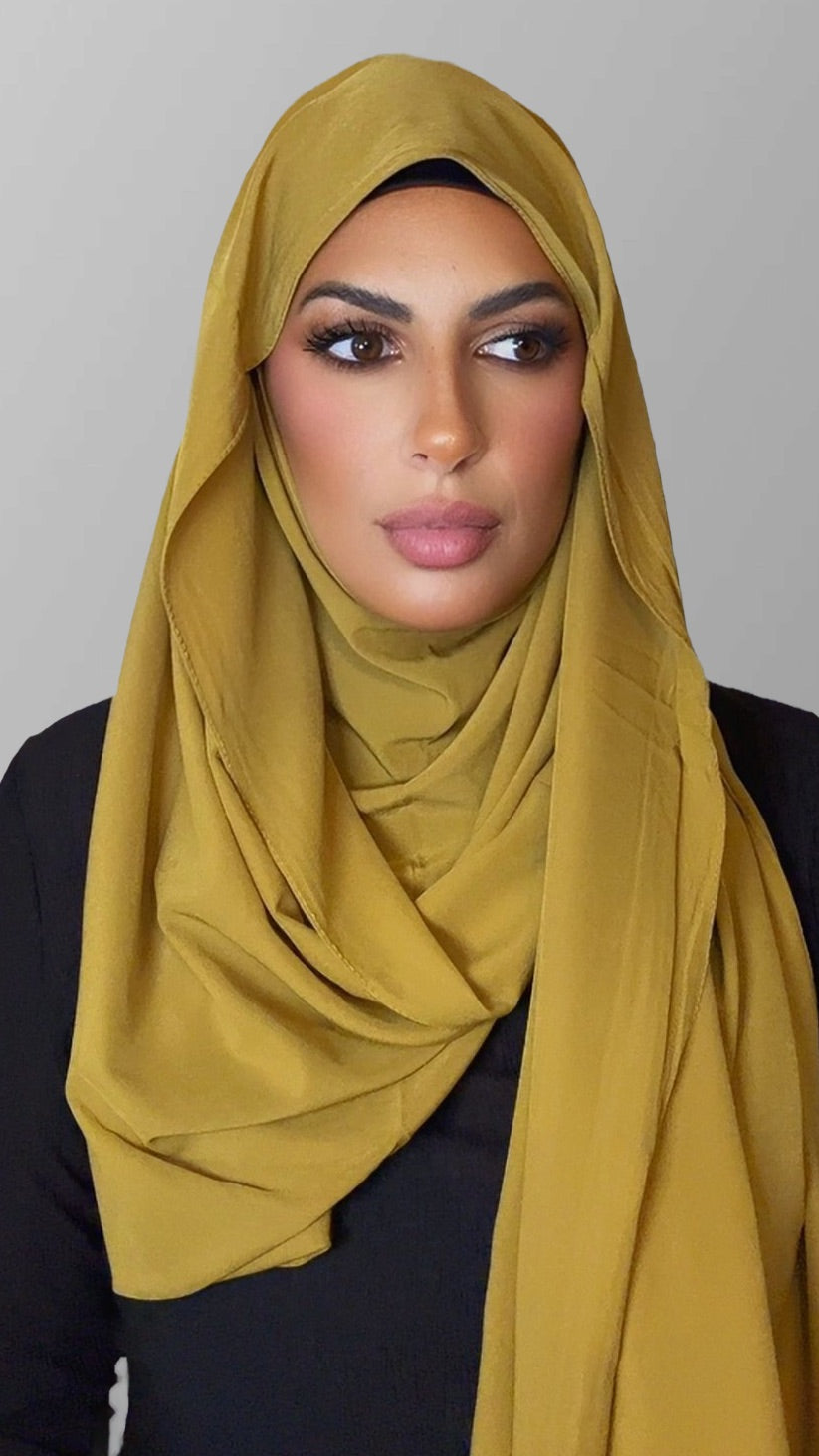 Hijab air moutarde