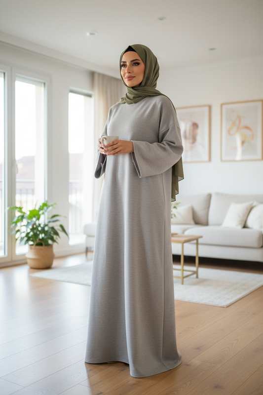 Robe décontractée col montant