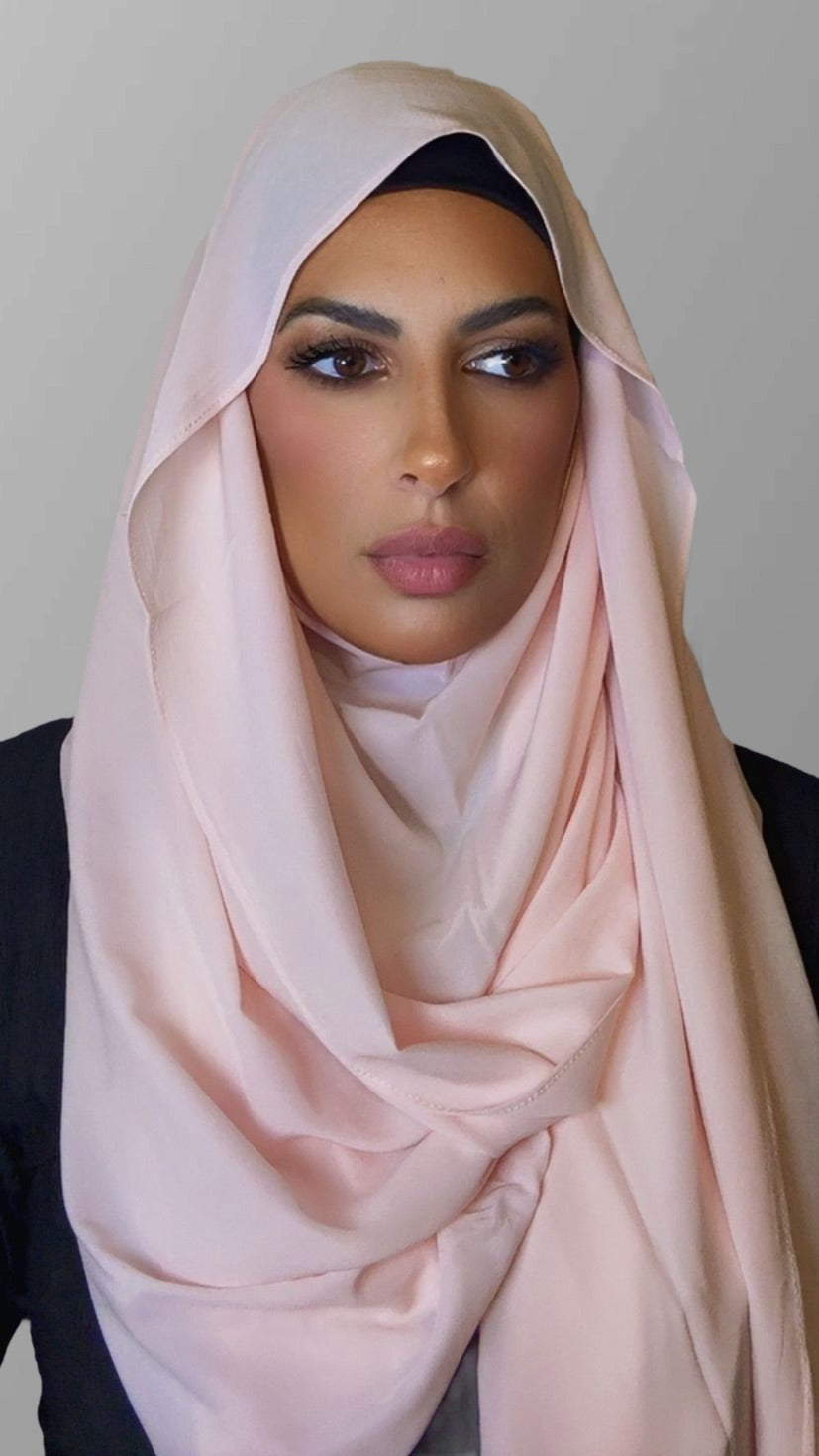 Hijab air rose pale