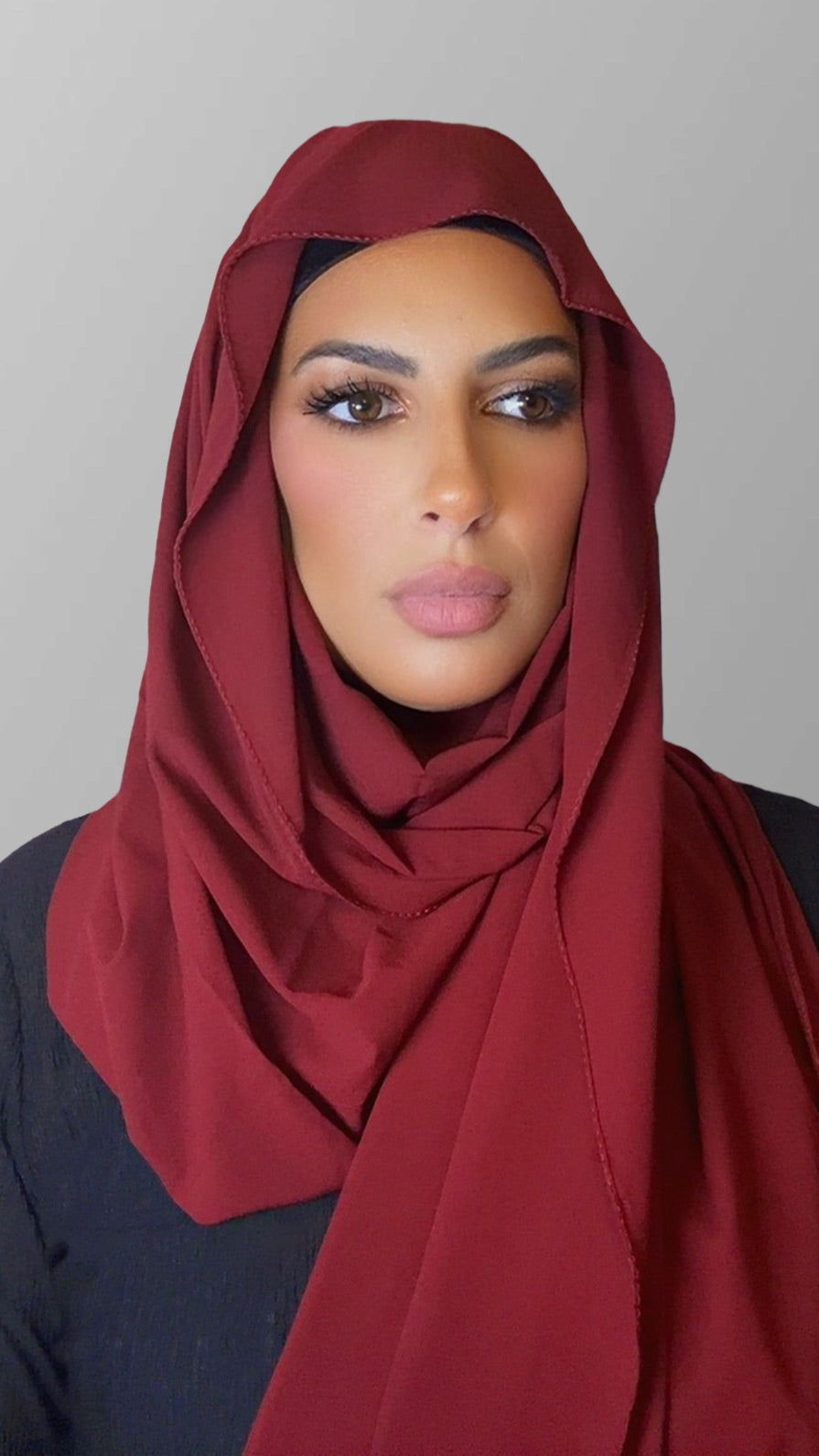 Hijab air bordeaux